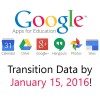 Transition Data by January 15, 2016!