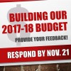 Building Our 2017-18 Budget