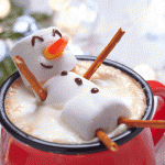 Snowman in Hot Chocolate