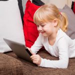 Young Girl Using iPad