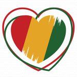 Black History Month heart logo