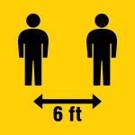 Social Distancing Keep Your Distance 6 Feet Icon