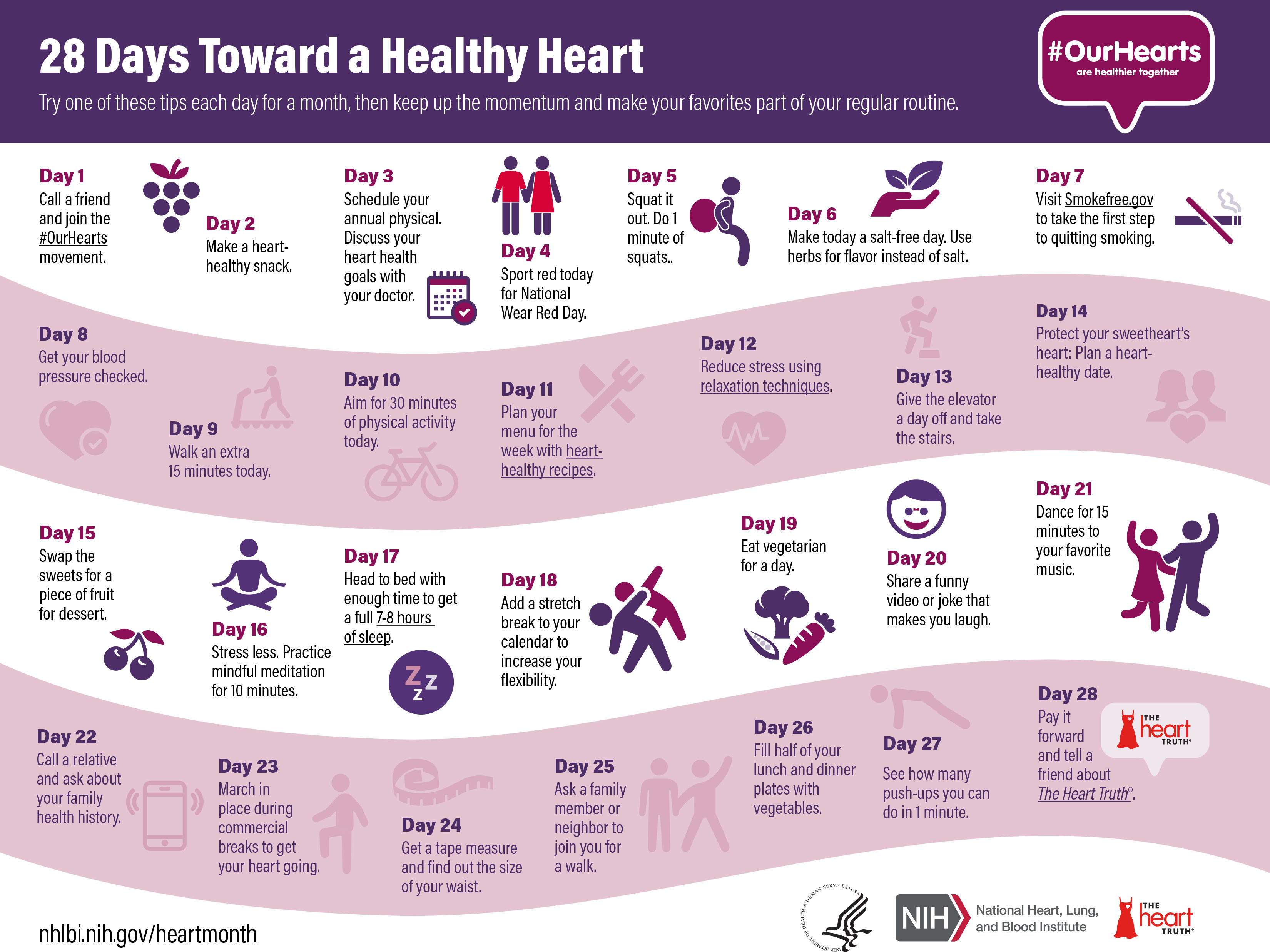 OurHearts Event: 28 Days Toward a Healthy Heart