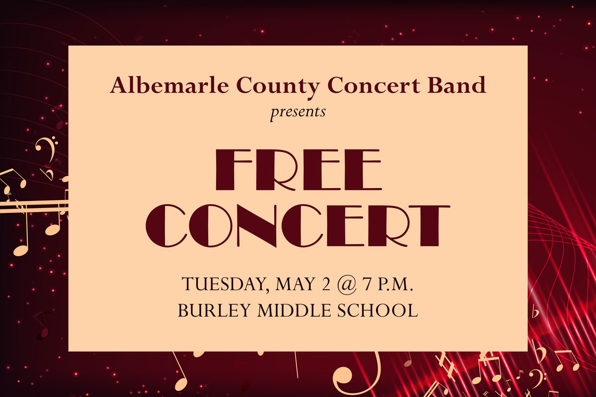 Albemarle County Concert Band: Free Concert on May 2, 2023