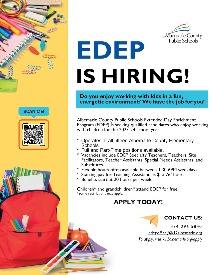 EDEP Is Hiring! flyer (June 15, 2023)