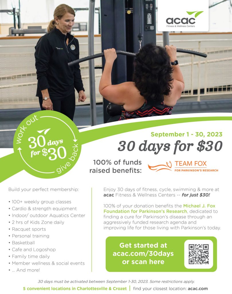 ACAC 30 days for $30 flyer (Sept. 2023)