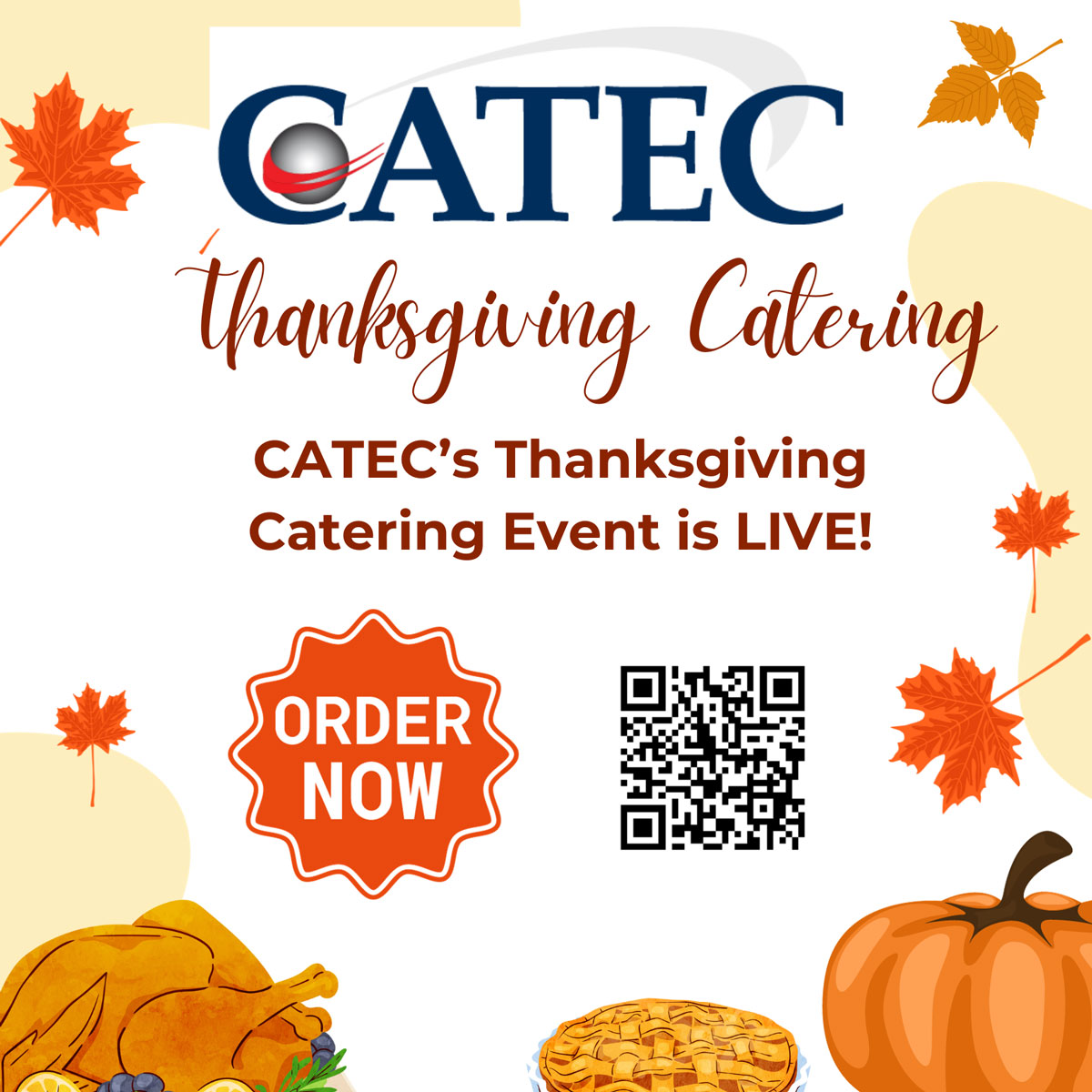 2023 CATEC Thanksgiving Catering Event Flyer