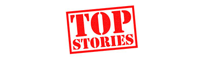 TOP STORIES red rubber stamp banner