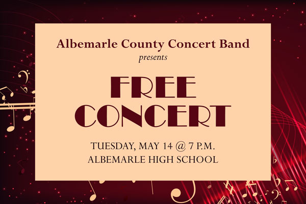 2024 Albemarle County Concert Band Spring Concert Ad